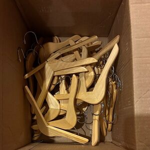 Kids Wooden Clothes Hangers 32 pieces